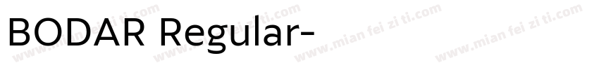 BODAR Regular字体转换